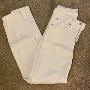 JCrew white skinny jeans